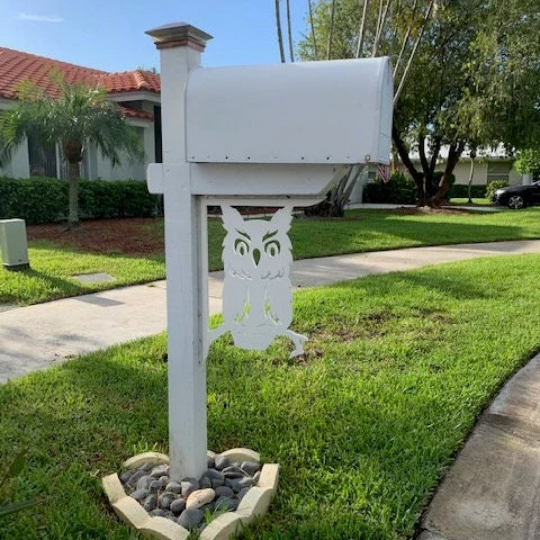 Mailbox Bracket - Owl Large 16x21 inch, Custom Mailbox, Coastal, Tropical, Bracket, Outdoor Decor, Mailbox & Post Not Included (Copy)
