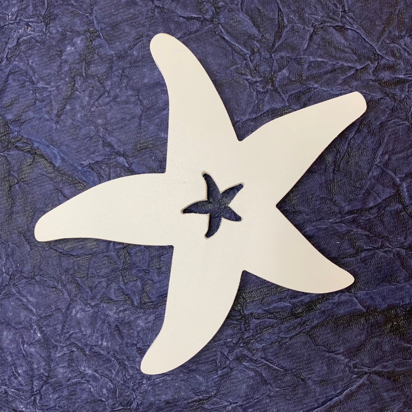 Shutter Embellishments - Starfish W/Star Wall Art Small approx 8X5, Custom, Outdoor Decor, Tropical, Ships Free to Mainland USA