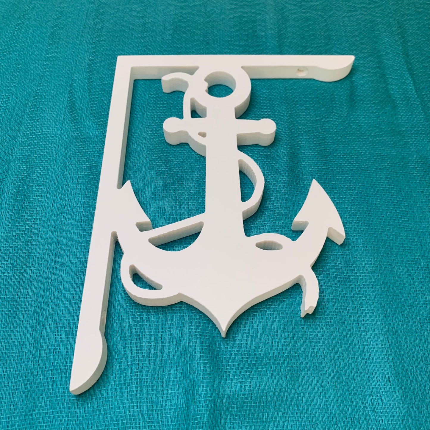 Mailbox Bracket - Anchor with Rope Small 7x9 inch, Custom Mailbox, Coastal, Tropical, Bracket, Outdoor Decor, Mailbox & Post Not Included