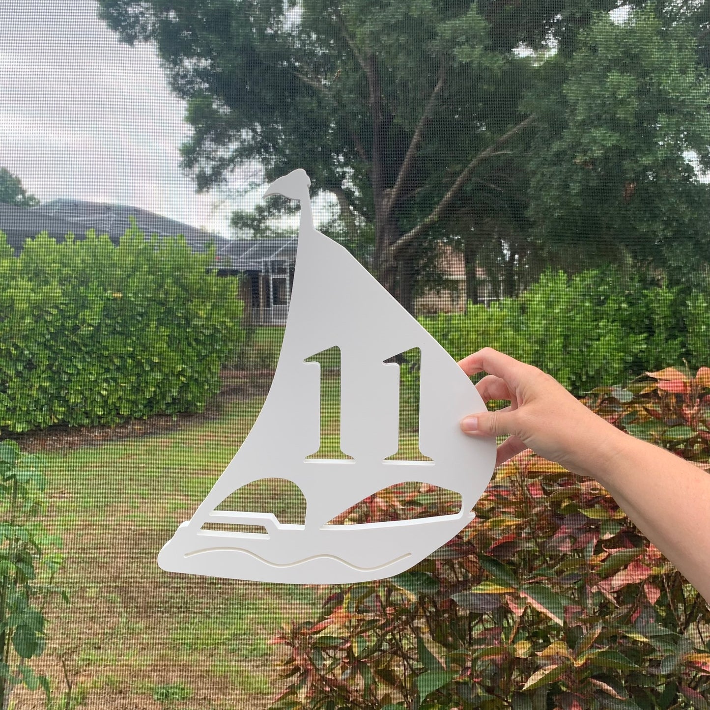 House Number Plaque - Sailboat