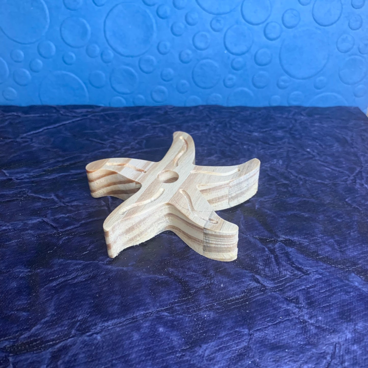 Vape Pen Holder - Starfish - Solid Wood, Holds 510 Thread Vape Pens &/or Cartridge