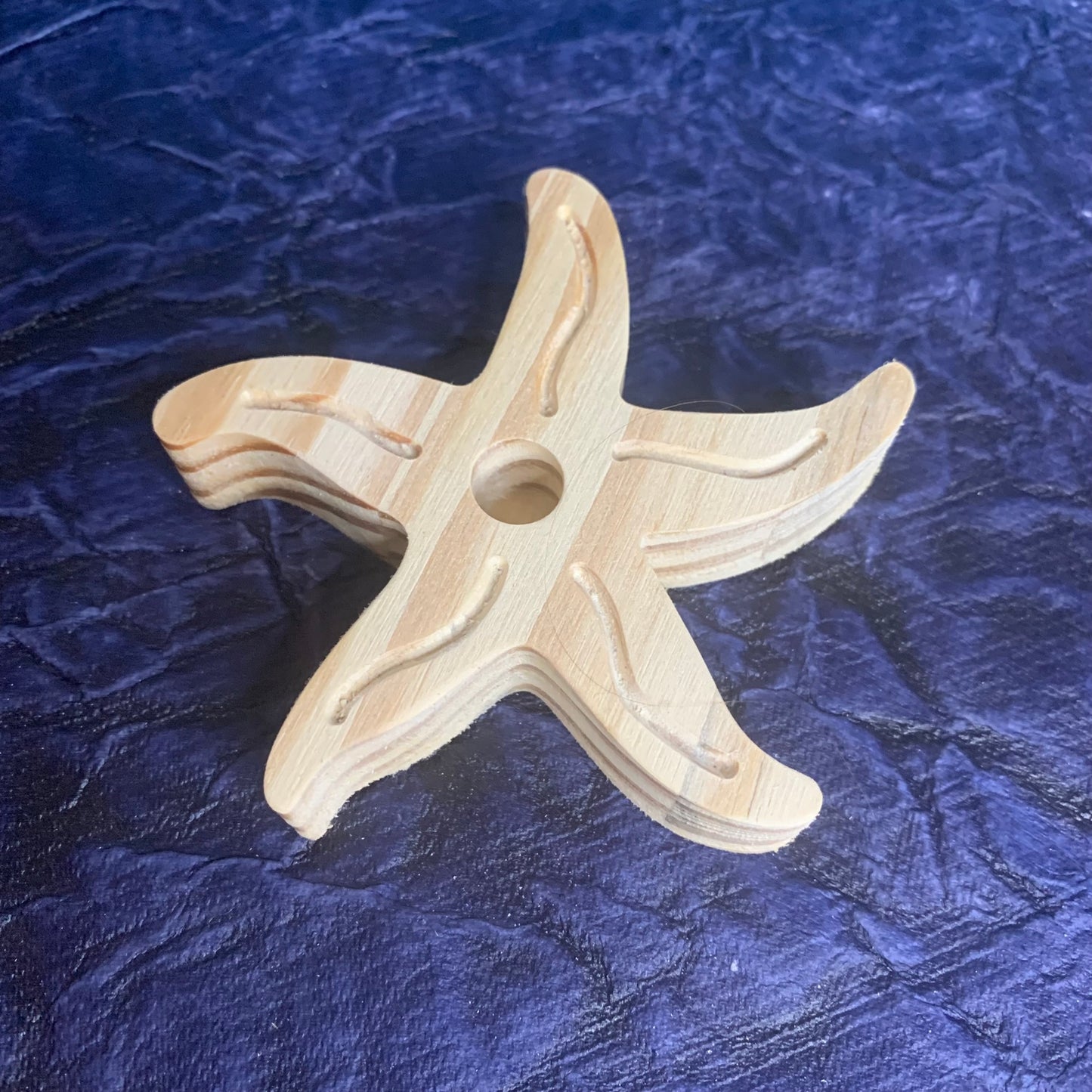 Vape Pen Holder - Starfish - Solid Wood, Holds 510 Thread Vape Pens &/or Cartridge