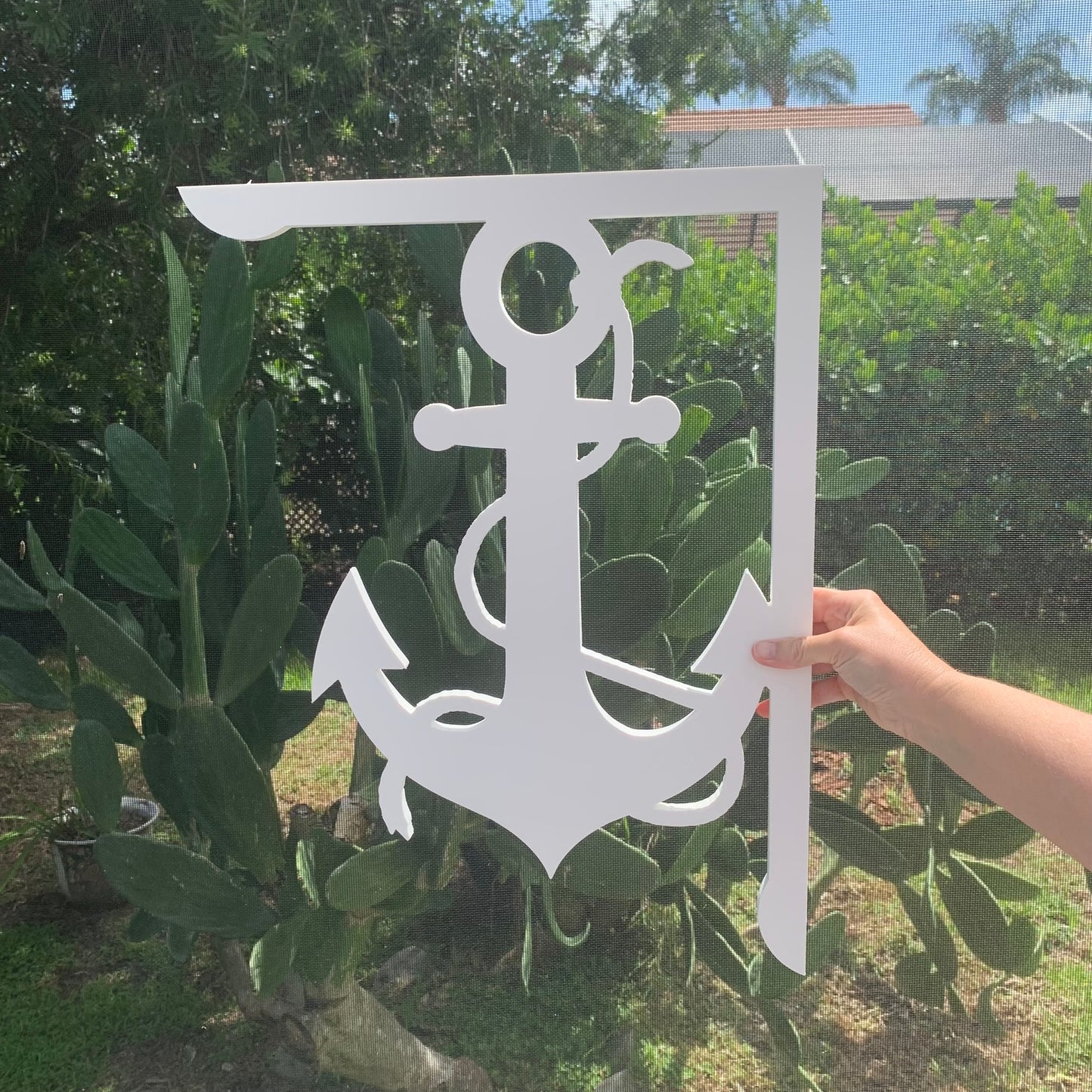 Mailbox Bracket - Anchor with Rope - Large 16" x 21"