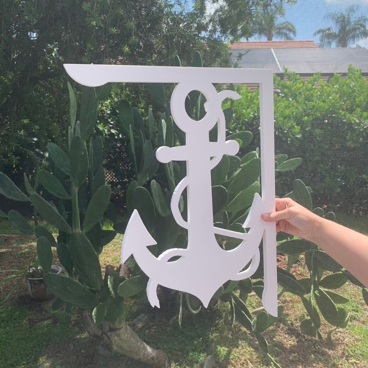 Mailbox Bracket - Anchor with Rope - Large 16" x 21"