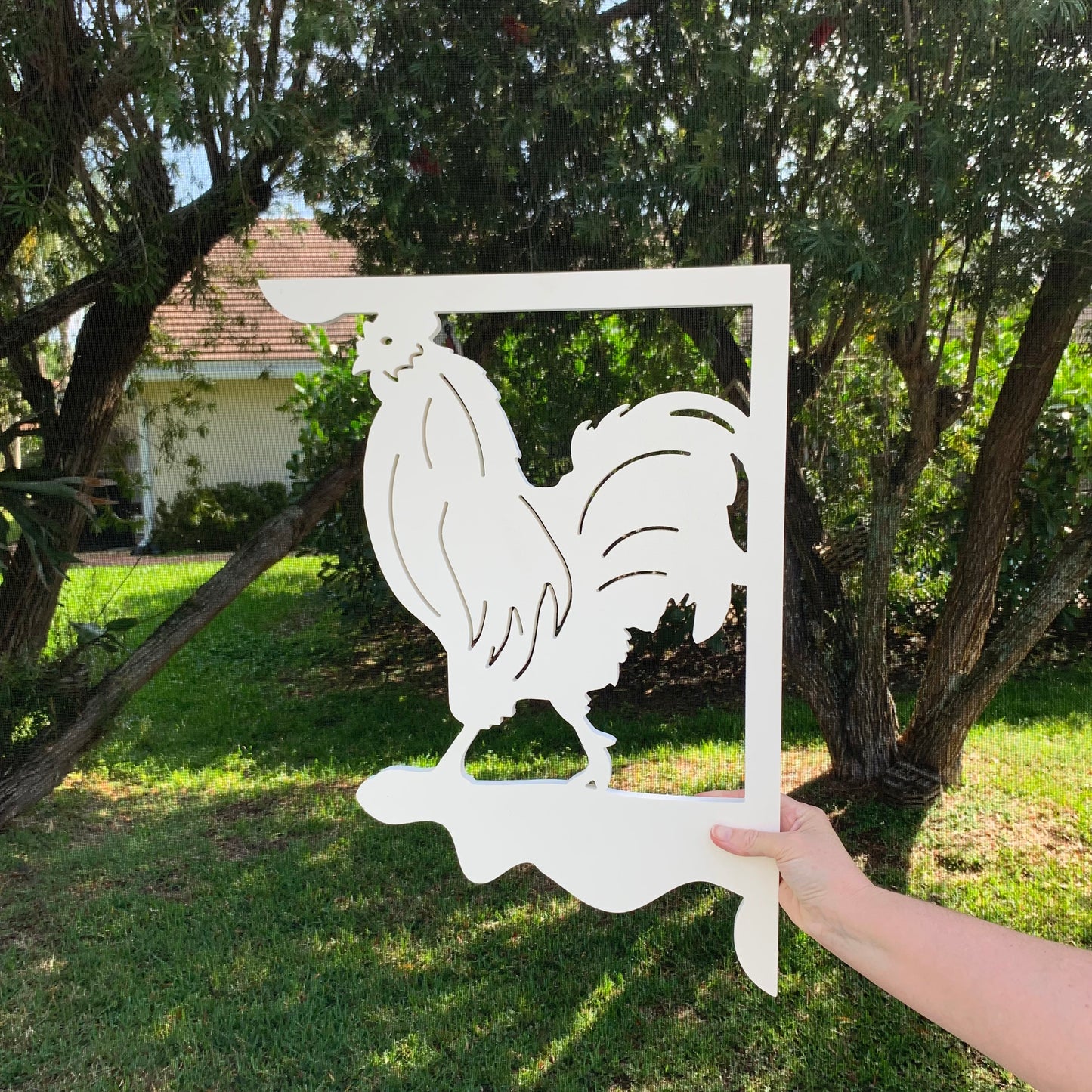 Mailbox Bracket - Rooster - Large 16" x21"