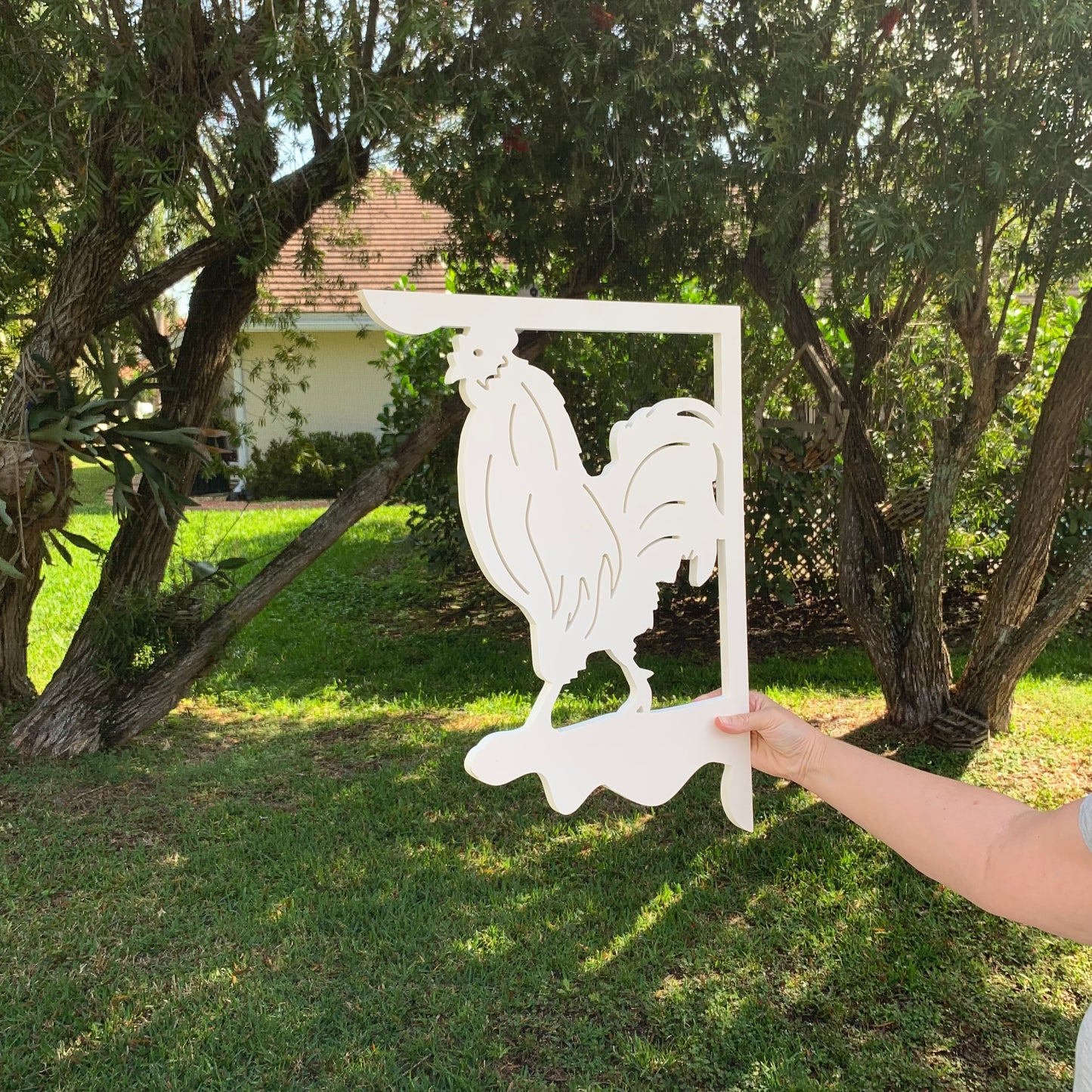 Mailbox Bracket - Rooster - Large 16" x21"