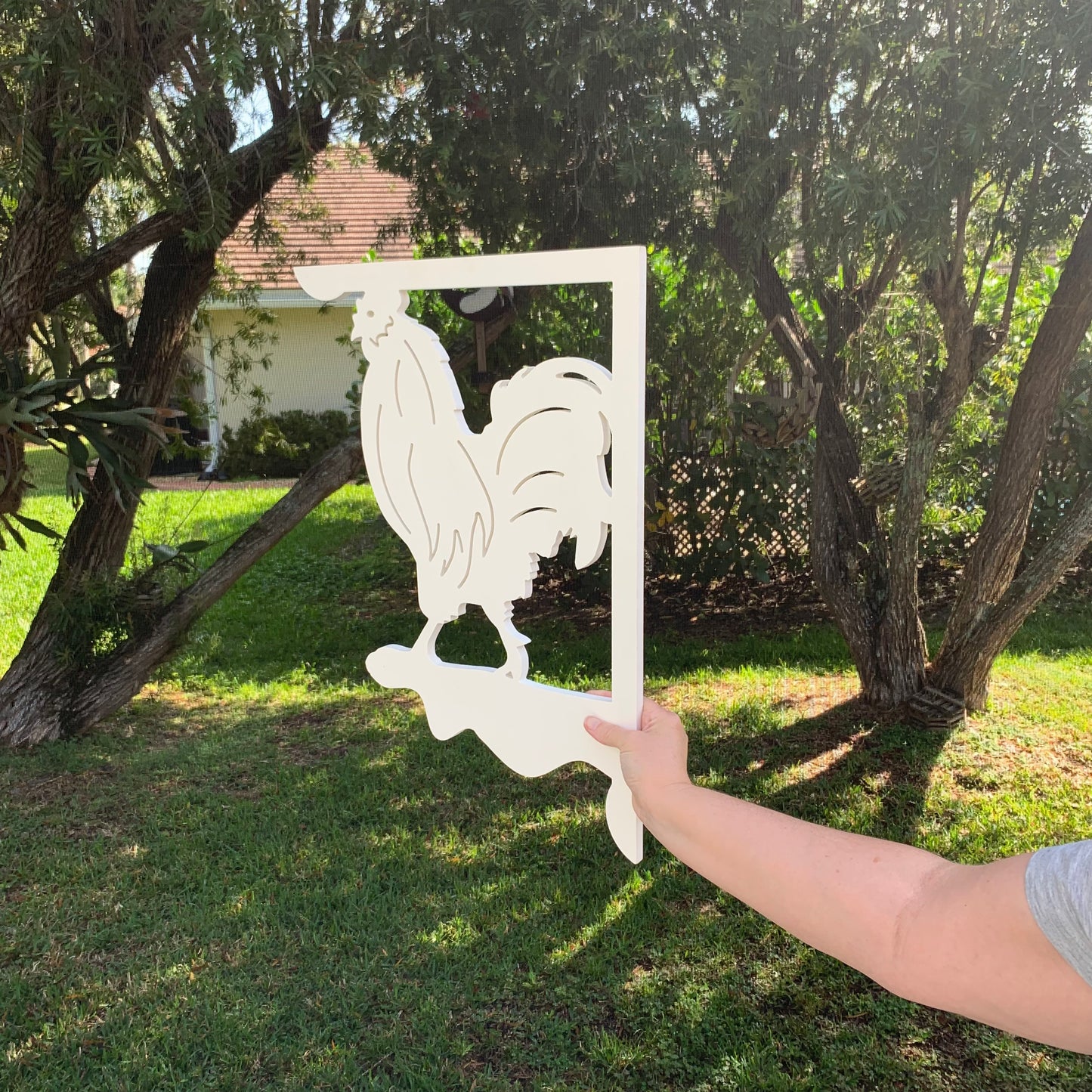 Mailbox Bracket - Rooster - Large 16" x21"