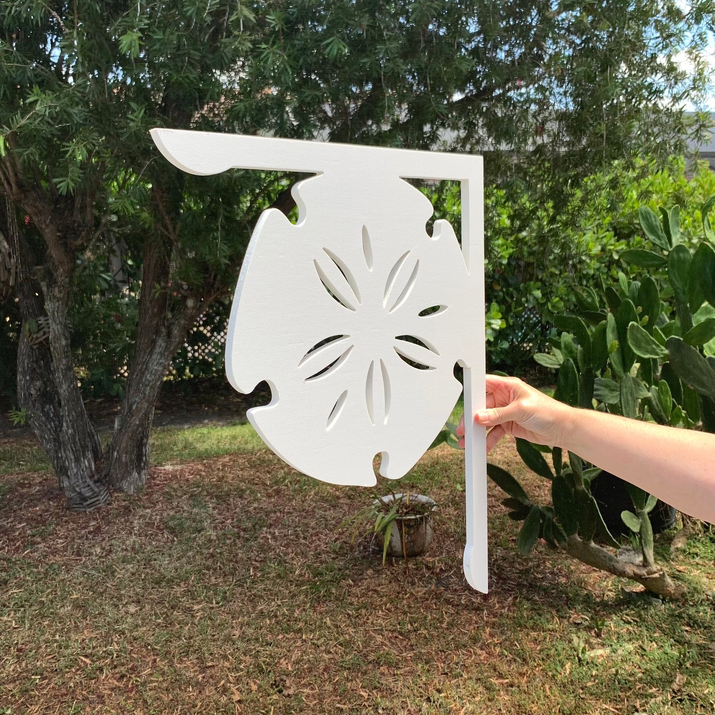 Mailbox Bracket - Sand Dollar - Large 16" x21"