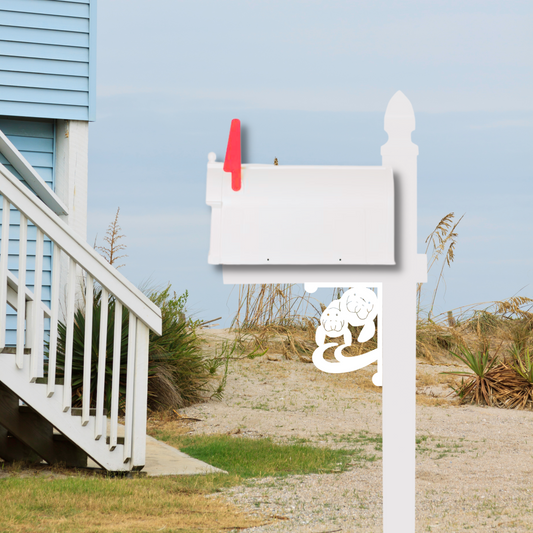 Mailbox Bracket - Manatee - Small 7" x 9"