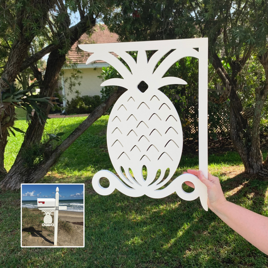 Mailbox Bracket - Pineapple - Large 16" x21"