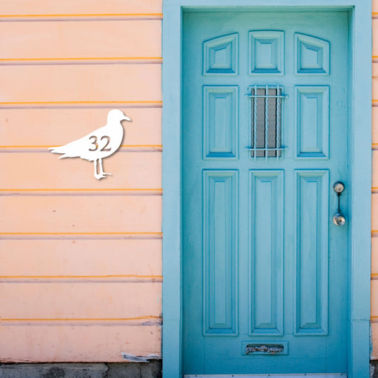 House Number Plaque - Seagull