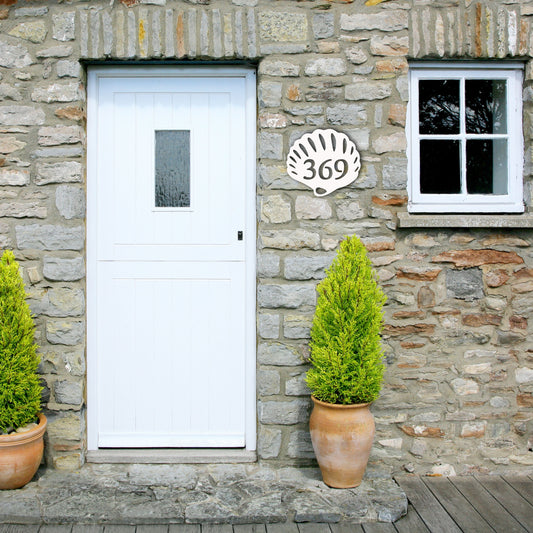 House Number Plaque - Seashell