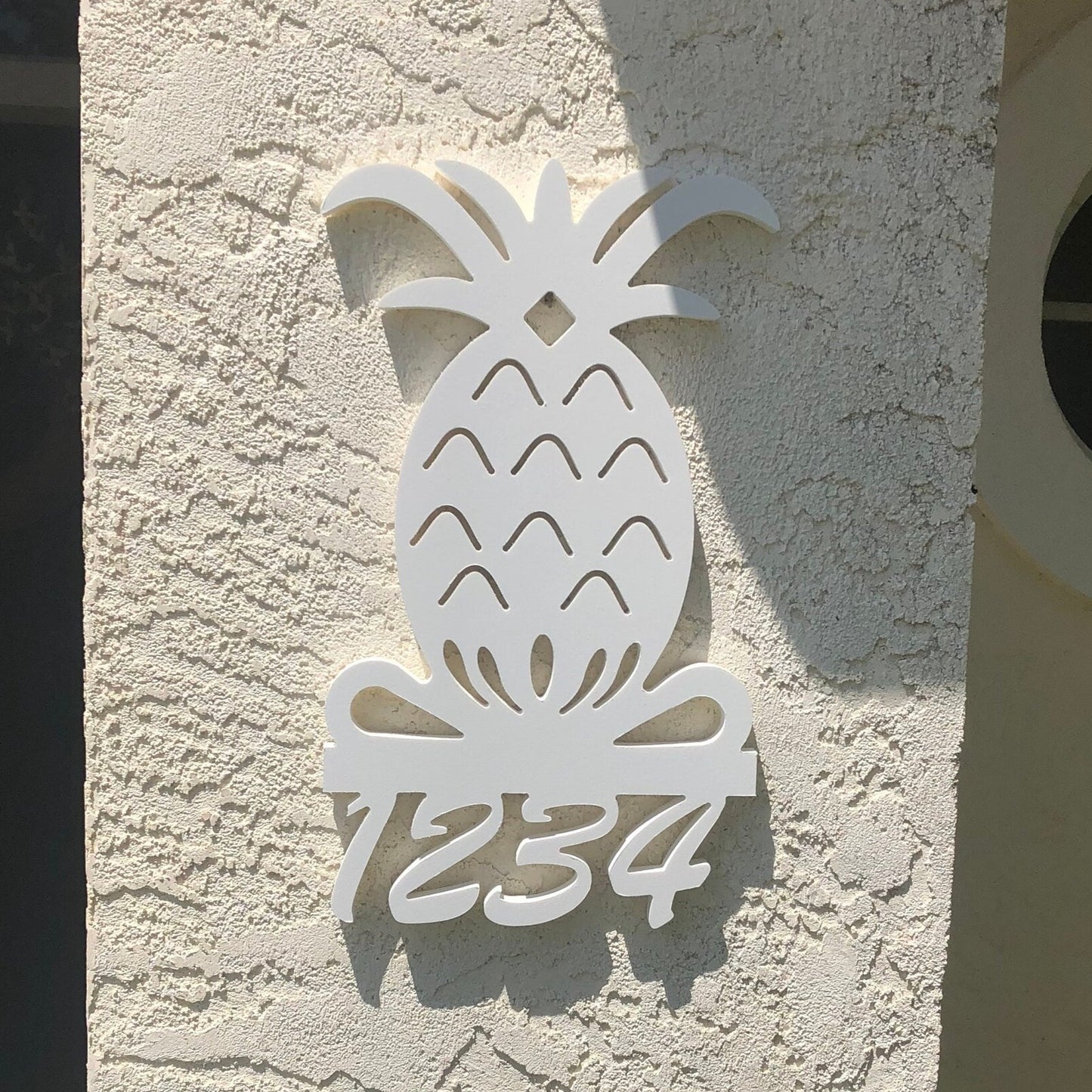 House Number Sign, Pineapple, Address Plaque, Address Sign, Custom, Personalized Sign, Housewarming Gift, Coastal, Tropical, Outdoor Decor