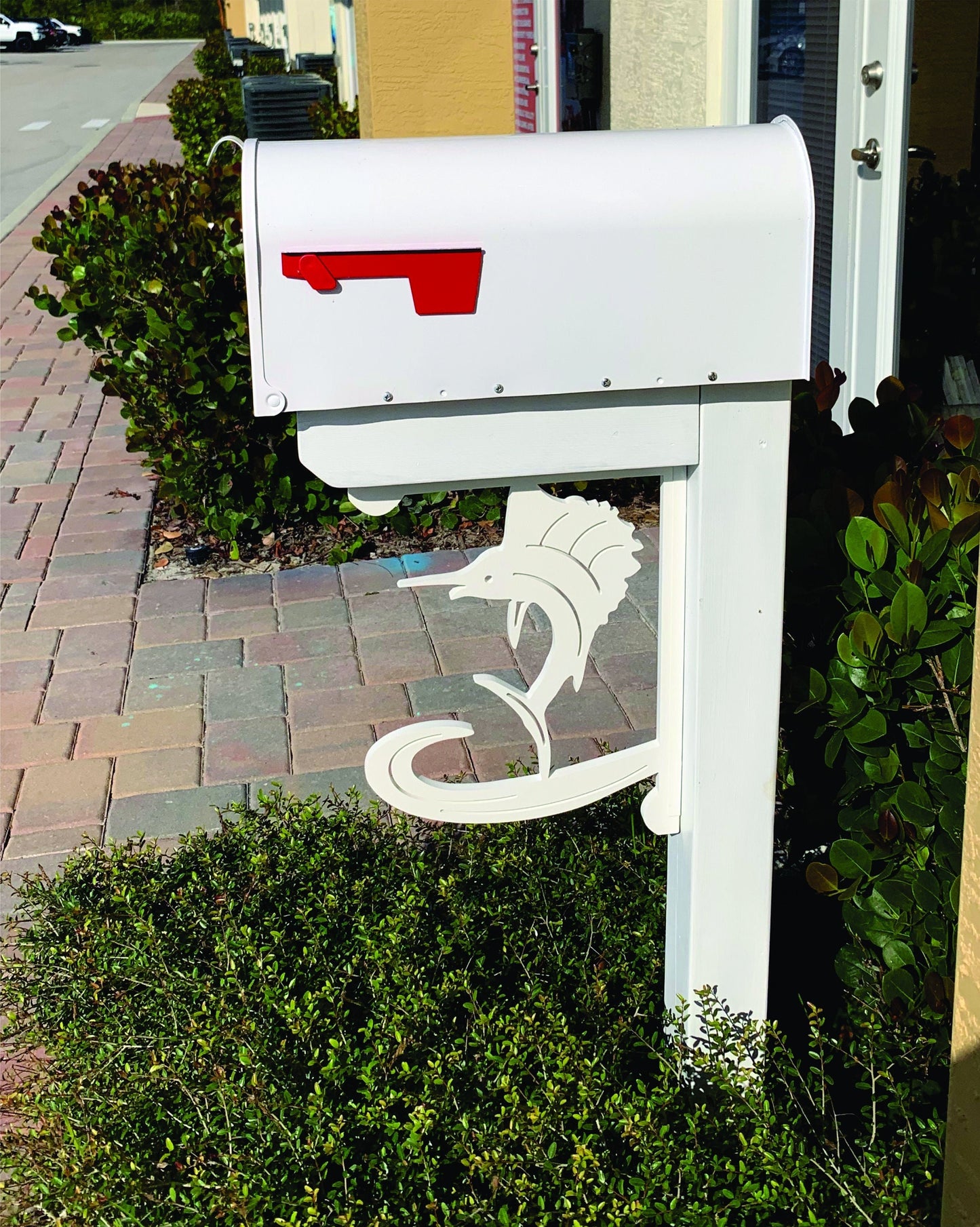 Mailbox Bracket - Sailfish Design Medium, Coastal, Custom Mailbox, Bracket, Outdoor Decor, Housewarming Gift, Mailbox & Post Not Included