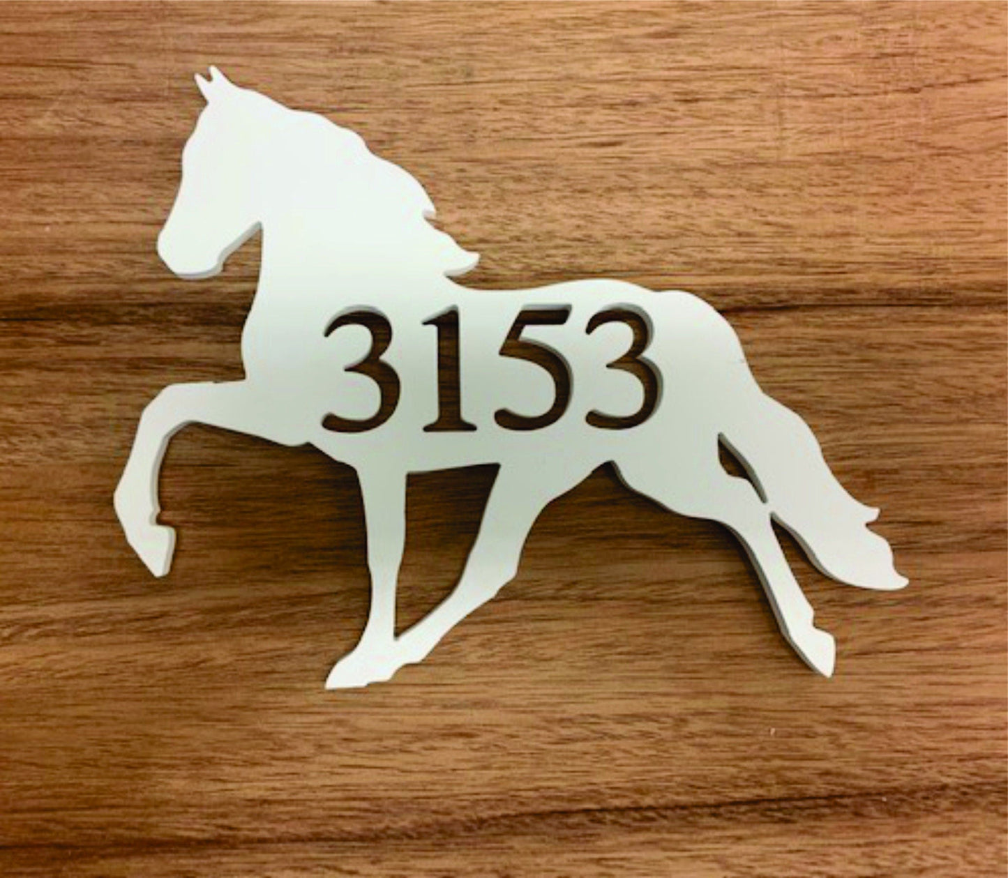House Number Plaque - Horse, Address Plaque, Custom, Personalized, Housewarming Gift, Tropical, Outdoor Decor, Ships Free To Mainland USA