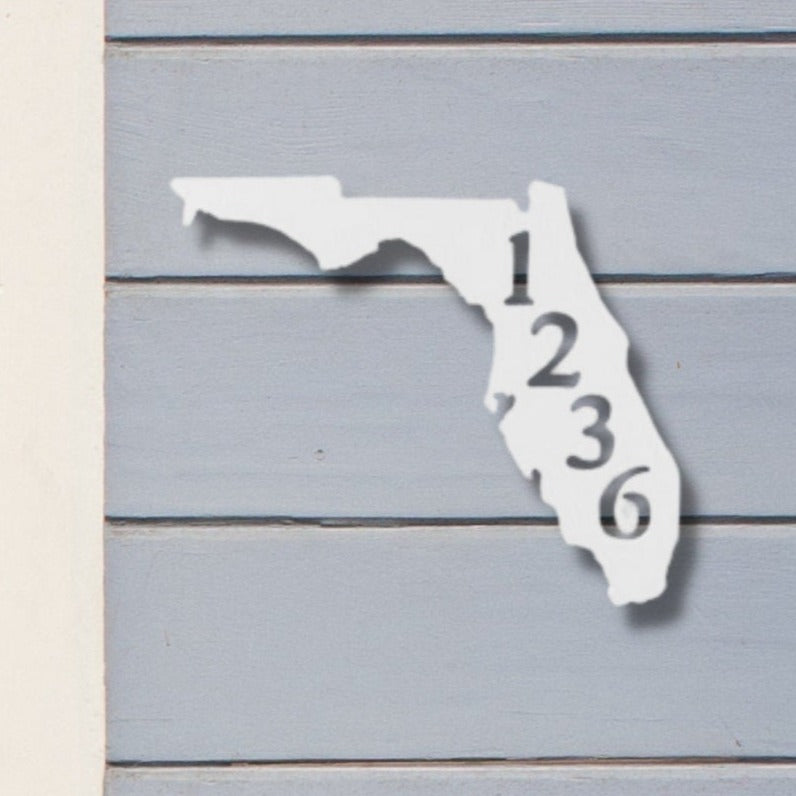 House Number Plaque - Florida, Address Plaque, Custom, Personalized, Housewarming Gift, Tropical, Outdoor Decor, Ships Free To Mainland USA