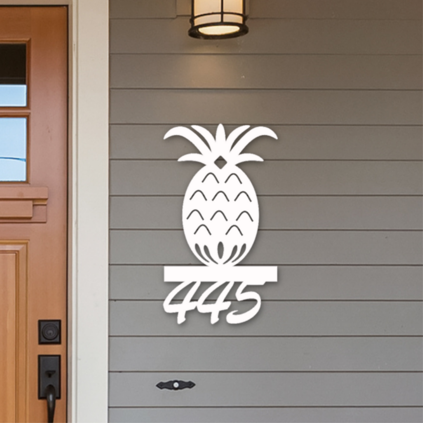House Number Sign, Pineapple, Address Plaque, Address Sign, Custom, Personalized Sign, Housewarming Gift, Coastal, Tropical, Outdoor Decor